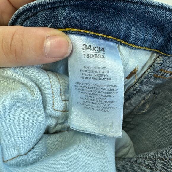 Polo Ralph Lauren Jeans Mens 34 x 31 Blue Denim Hampton Relaxed Straight Leg - Picture 5 of 8